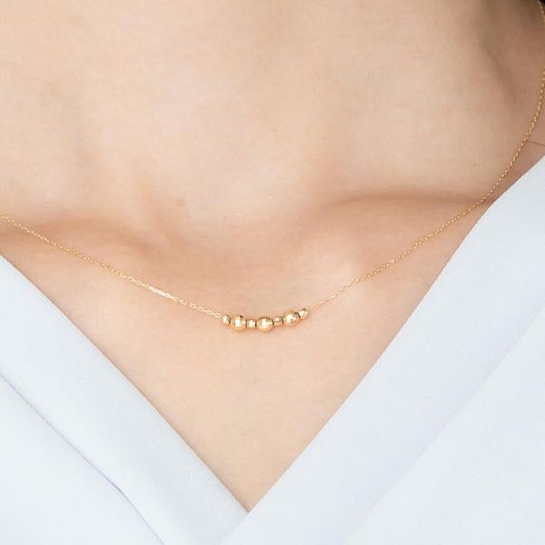 18金ネックレス レディース 18金 18k  k18 ネックレス ゴールド チェーン 華奢 シンプル プレゼント 女性の画像