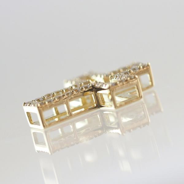 18金 18k メンズ クロス ネックレス ダイヤモンド 小さめ レディース   十字架 地金 ダイヤ 4way |  | 05