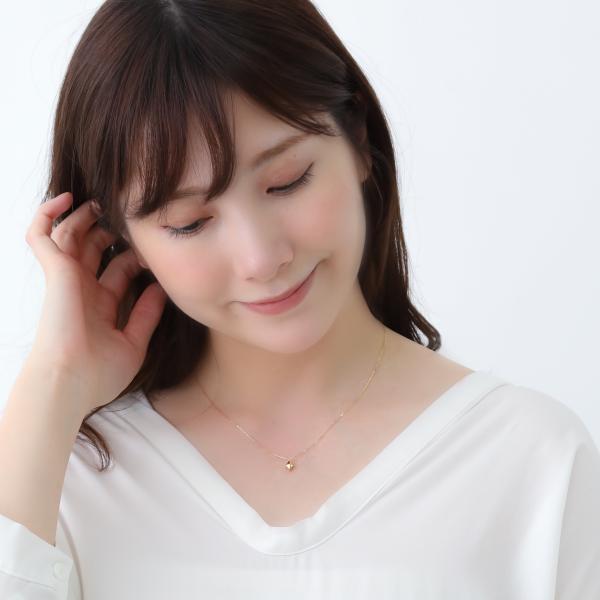 ネックレス レディース シンプル　シンプルコーデ K18 18Kイエローゴールド  ひし形 ダイヤ  プレゼント ギフト |  | 01