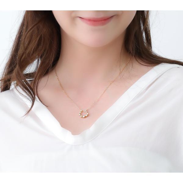 馬蹄 K18ゴールド ネックレス ダイヤモンド  2way ホースシュー お守り 18k　18金 レディース  プレゼント ギフト |  | 03