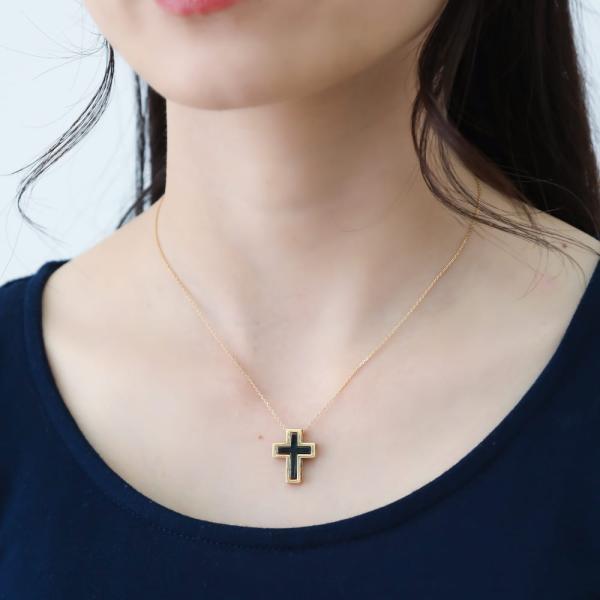 メンズ クロス ネックレス ペンダント 18金 18k ダイヤモンド ブラックダイヤモンド 大きい 十字架 地金 ダイヤ 4way |  | 09