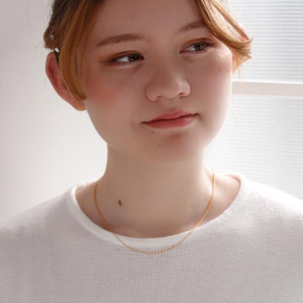 24金ネックレス 純金 ネックレス k24 レディース チェーン ゴールドチェーン 小豆 シンプル 人気 普段使い |  | 01