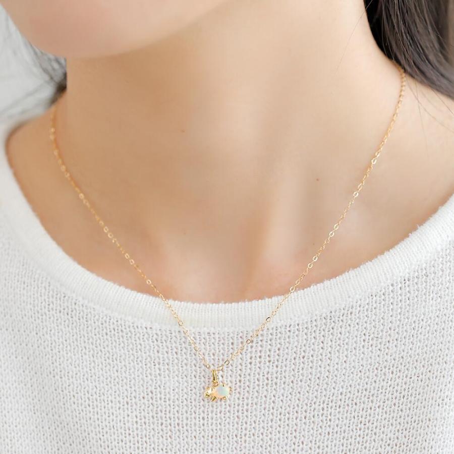 ペンダント ネックレス オパール K18 イエローゴールド 18k 18金 恐竜 トリケラトプス プレゼント 贈り物 ギフト ジュエリー アクセサリー |  | 01