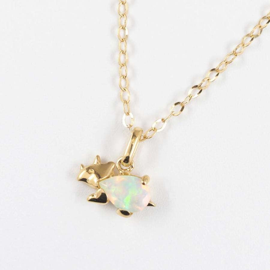 ペンダント ネックレス オパール K18 イエローゴールド 18k 18金 恐竜 トリケラトプス プレゼント 贈り物 ギフト ジュエリー アクセサリー |  | 05