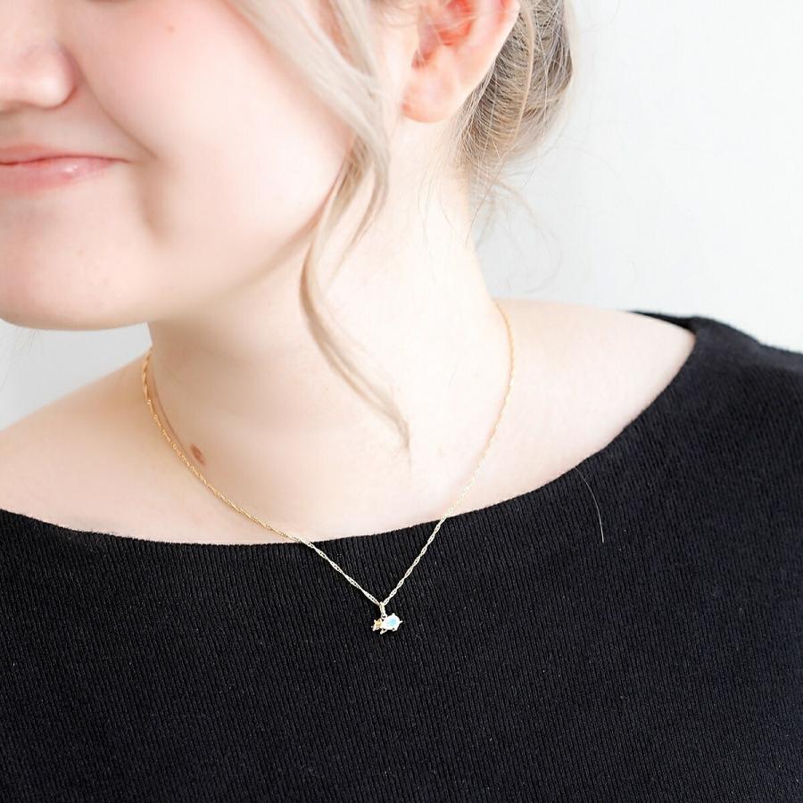 ペンダント ネックレス オパール K18 イエローゴールド 18k 18金 恐竜 トリケラトプス プレゼント 贈り物 ギフト ジュエリー アクセサリー |  | 09