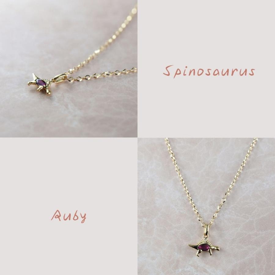 ペンダント ネックレス ルビー K18 イエローゴールド 18k 18金 恐竜 スピノサウルス プレゼント 贈り物 ギフト ジュエリー アクセサリー |  | 01