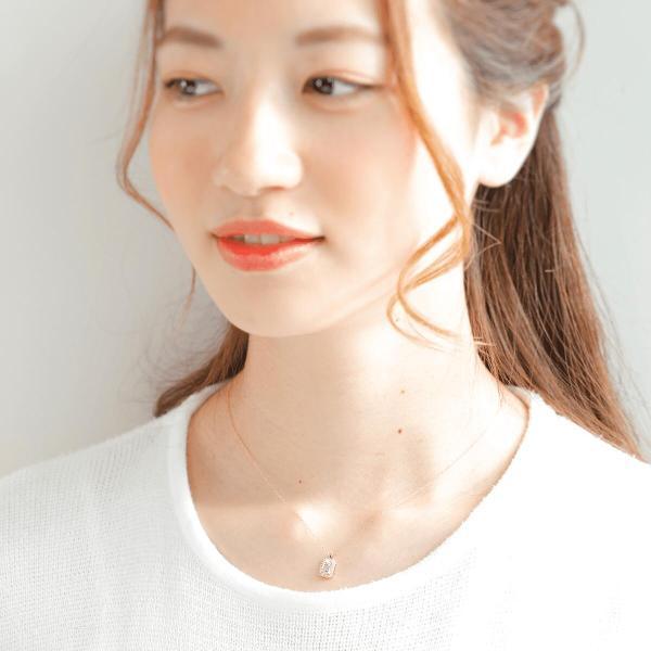 モルガナイト ネックレス k18 ダイヤ ダイヤ取り巻き 18k 18金 角 12月誕生石 カラーストーン シンプル |  | 06