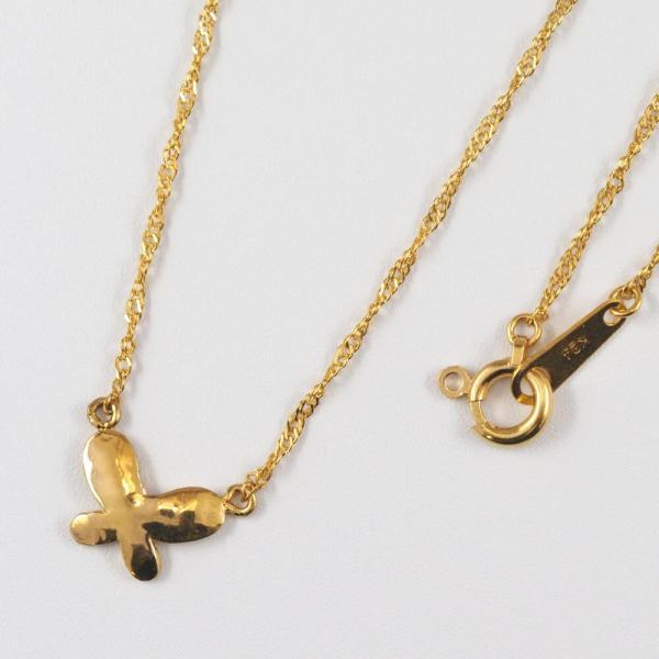 K24 24金 ネックレス レディース ネックレス バタフライ 蝶々 蝶 ゴールド 金 スクリュー チェーン  お守り アミュレット ゴールドチェーン |  | 02