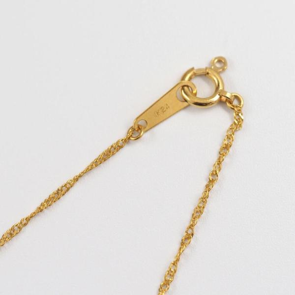 K24 24金 ネックレス レディース ネックレス バタフライ 蝶々 蝶 ゴールド 金 スクリュー チェーン  お守り アミュレット ゴールドチェーン |  | 05