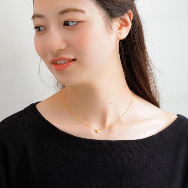 K24 24金 ネックレス レディース ネックレス バタフライ 蝶々 蝶 ゴールド 金 スクリュー チェーン  お守り アミュレット ゴールドチェーン |  | 07