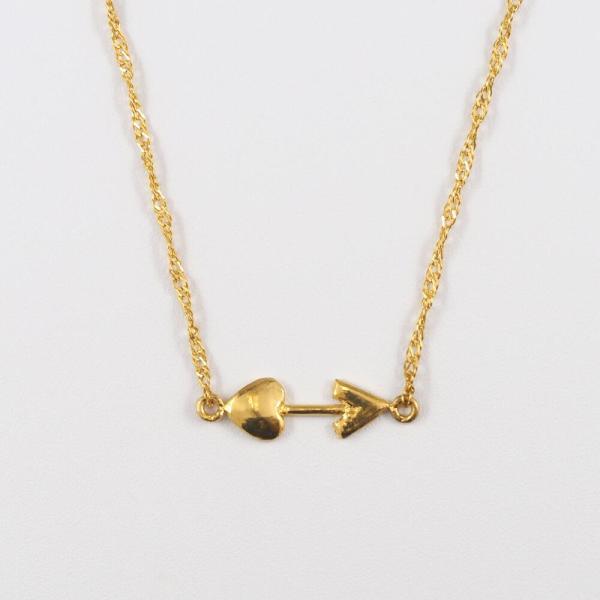 K24 24金 k24 24kネックレス レディース ネックレス 矢 キューピット アロー ゴールド 金 スクリュー チェーン お守り アミュレット ゴールドチェーン |  | 01