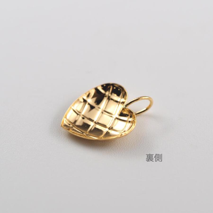 K18 ハート ペンダント トップ 18k 18金 ゴールド 大きい ボリューム 地金 ジュエリー アクセサリー メロンパン レディース |  | 06