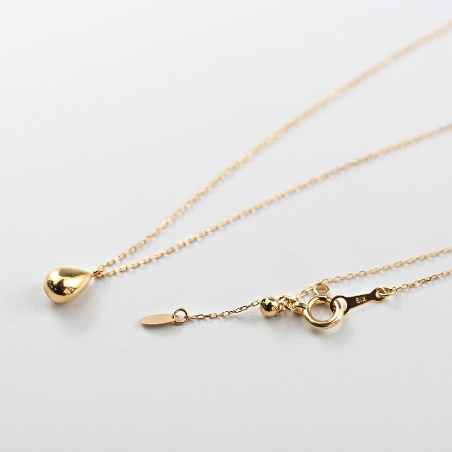 ネックレス レディース シンプル　シンプルコーデ K18 18Kイエローゴールド ペアシェイプ つゆ 雫 ドロップ プレゼント ギフト |  | 04