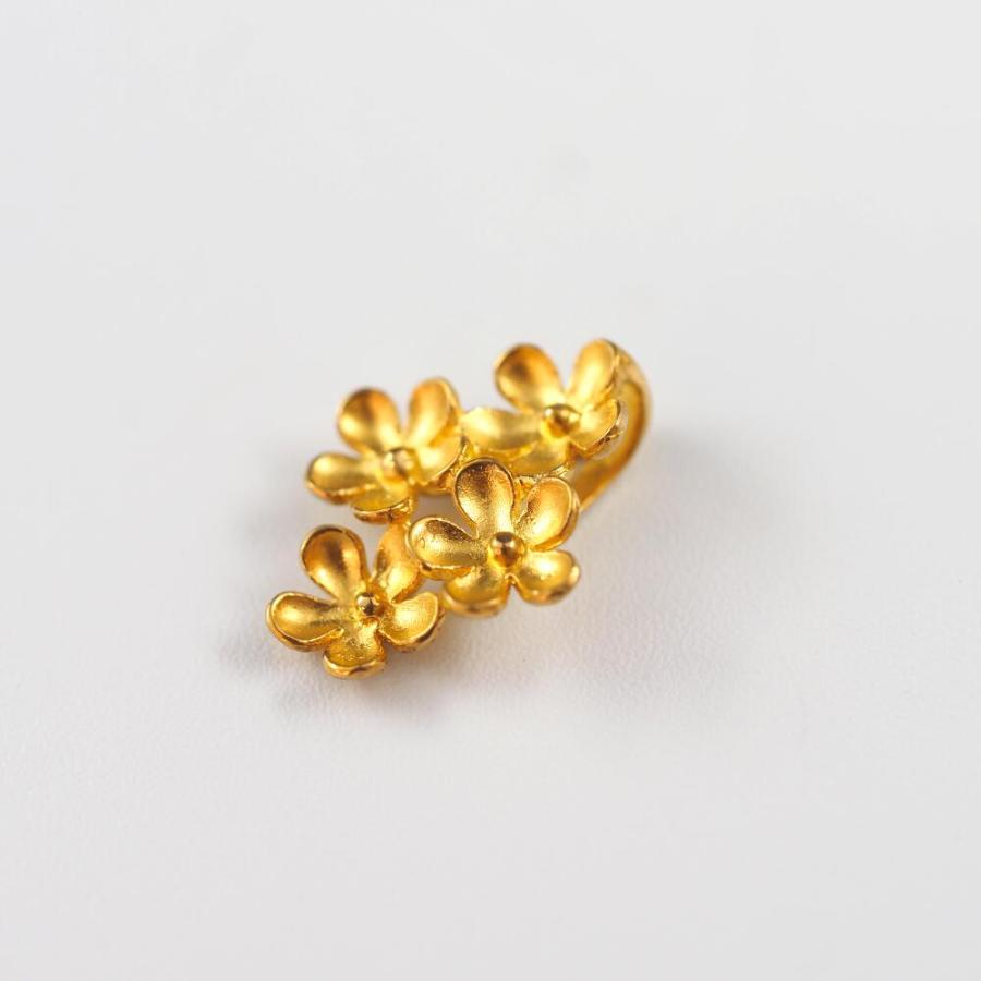 ペンダントトップ 24金 ペンダント 純金 k24 24K フラワー 花 ネックレス ゴールド レディース |  | 02