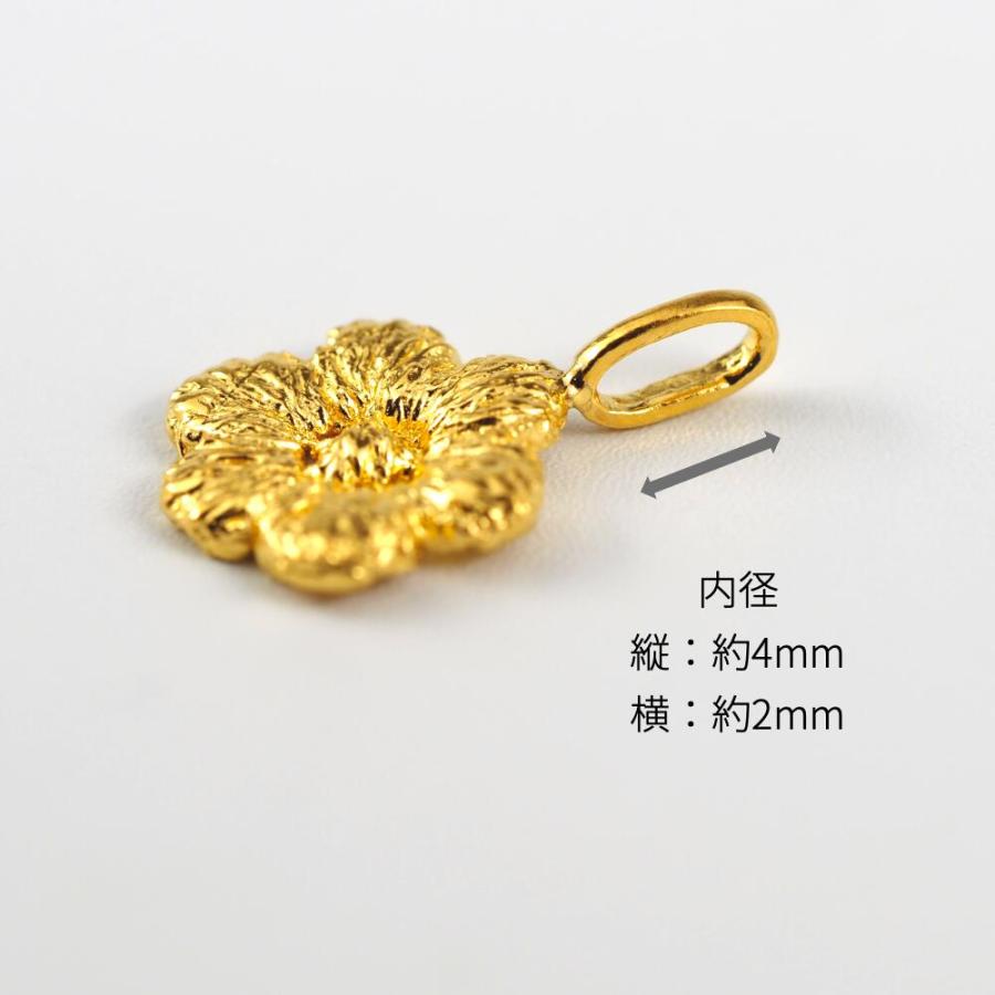 ペンダントトップ 24金 ペンダント 純金 k24 24K ペンダントトップ フラワー 花 6枚花 ネックレス ゴールド レディース |  | 06
