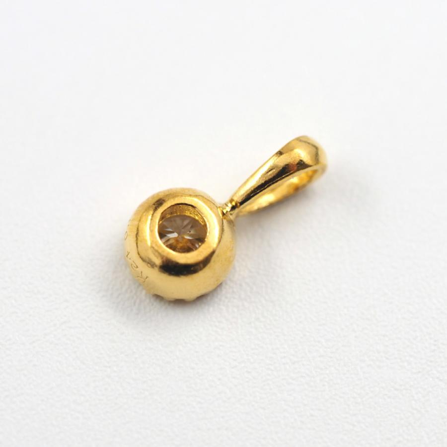 純金 24金 ペンダント k24 24K ペンダントトップ ダイヤモンド ダイヤ ネックレス ゴールド ミルグレイン ミル打ち レディース |  | 06