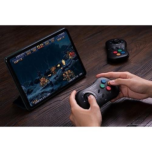 8Bitdo NEOGEO Windows、Android、NEOGEO mini用ワイヤレスコントローラ、クラシッククリック式ジョイスティック付き - SNK公式ライセンス Black｜mitusawa10｜05