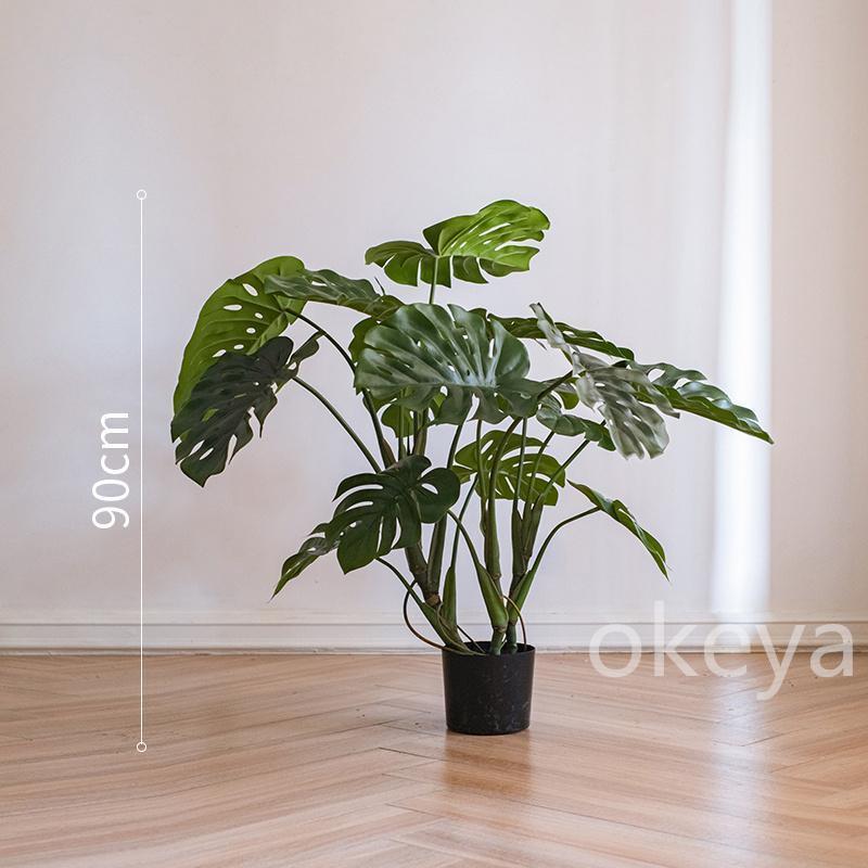 モンステラ モンステラツリー グリーン 観葉植物 造花 タヒチ 南国 夏 観葉植物 大型 インテリア 人工 フェイク 模様替え おしゃれ モダン シンプル 店舗_2
