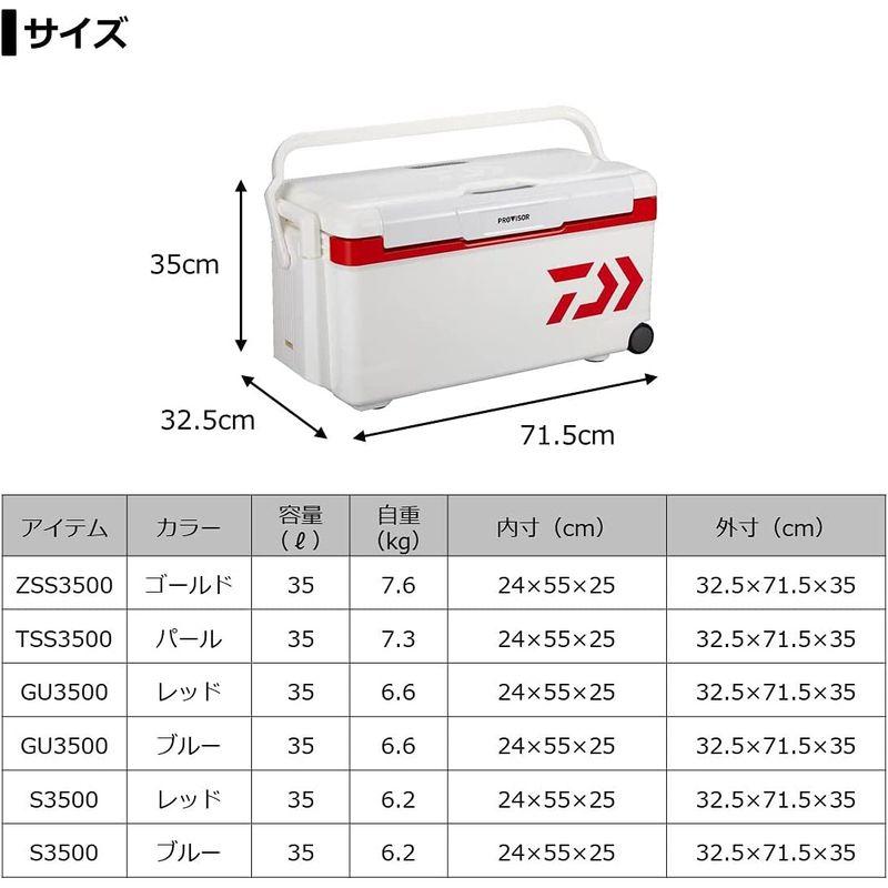 【超美品】 ダイワ(DAIWA) クーラーボックス プロバイザートランクHD II ZSS 3500 ゴールド 35リットル 釣り 【KUE7042507535】(25181円)