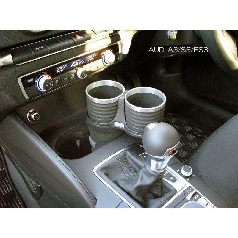 日本入荷 アルカボ（ALCABO） マルチポケット・シリーズ 『リング・カップホルダー (品番：AL-T107BS)』 AUDI/BMW/HONDA/