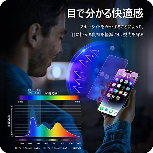 2枚セットNIMASO ブルーライトカット 抗菌 ガラスフィルム iPhone 14Pro 対応 強化ガラス フィルム アイホン 14プロ用 液晶 保護 フィルム iphone14｜mitusawa6｜04