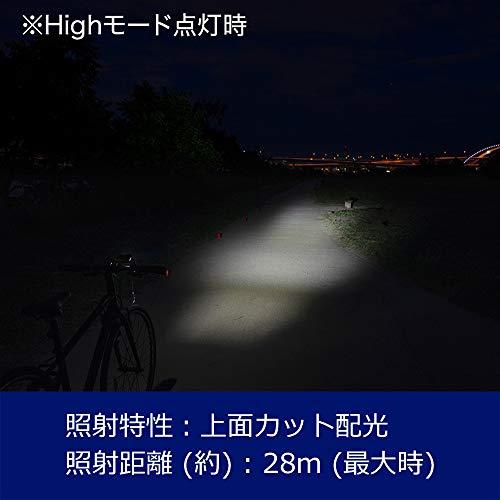 GENTOSジェントス 自転車 ライト LED バイクライト 単3電池式 85ルーメン 防滴 XB-100D ロードバイク｜mitusawa6｜03
