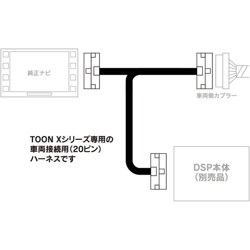 入荷中 TOON Xシリーズ オプションパーツ2 (DSP-CN1 ニッサン純正ナビ装着車接続用ハーネス(20ピン))