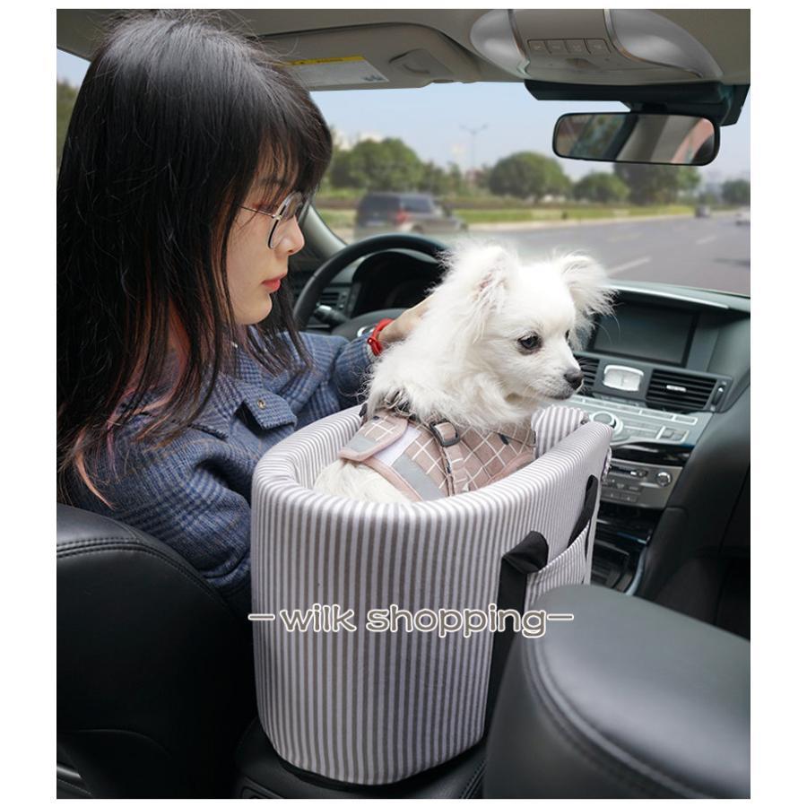 犬 車 ドライブボックス 中型犬 小型犬 ペット 猫用 キャリーバッグ ドライブベッド カー用品 犬用ベッド クッション 酔わない 2way 車用ペットシート_15