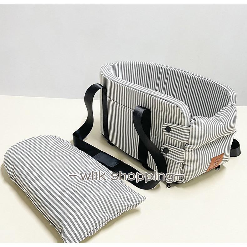 犬 車 ドライブボックス 中型犬 小型犬 ペット 猫用 キャリーバッグ ドライブベッド カー用品 犬用ベッド クッション 酔わない 2way 車用ペットシート_5