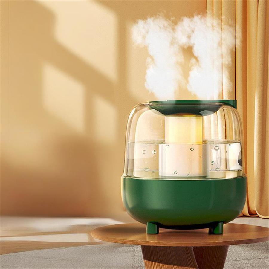 加湿器 スチーム式 4L 大容量 加湿機 USB給電式 卓上 空気清浄機 空