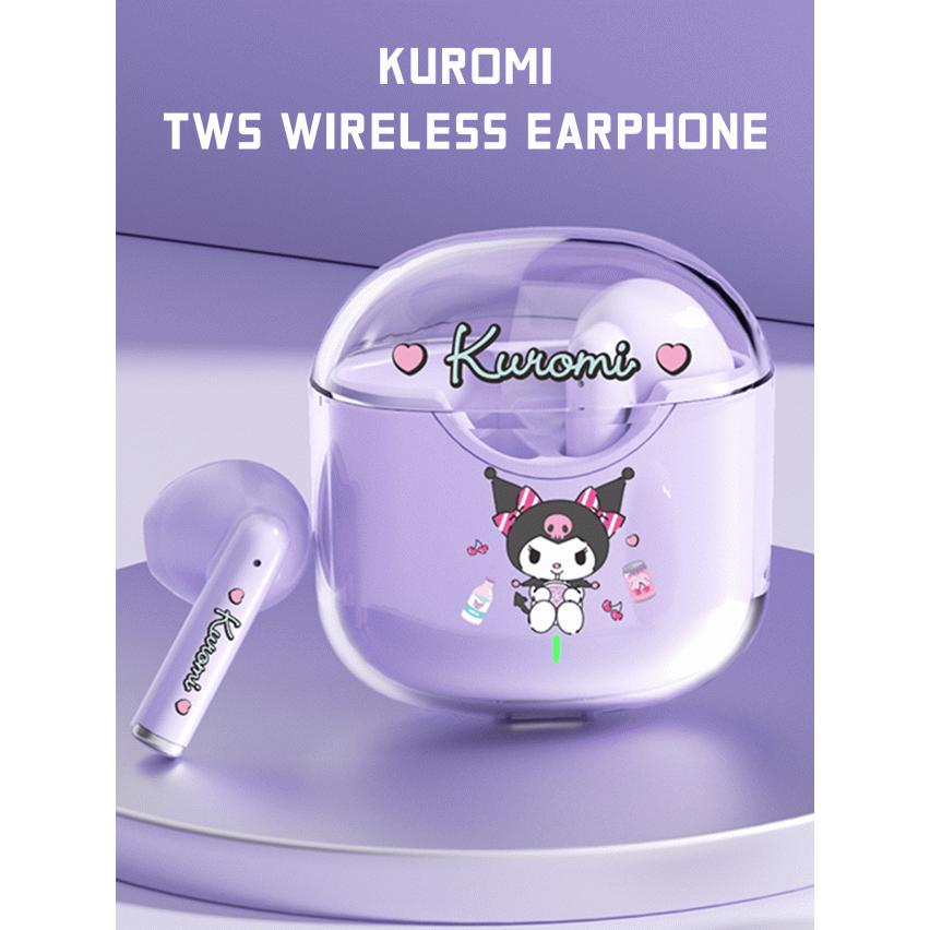 サンリオ クロミ TWS ワイヤレス イヤホン、Bluetooth 5.4、60時間の