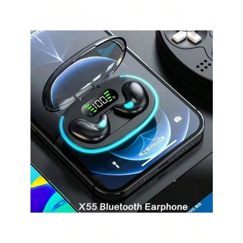X55 ワイヤレス ミニヘッドホン 睡眠用 イヤホン TWS Bluetooth 