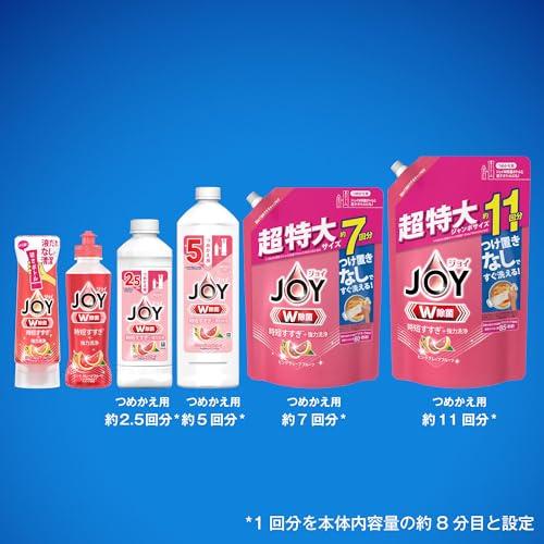 【まとめ買い】 ジョイ W除菌 食器用洗剤 ピンクグレープフルーツの香り 逆さボトル 290mL + 詰め替え 超特大ジャンボ 1490mL｜mitusawa7｜06