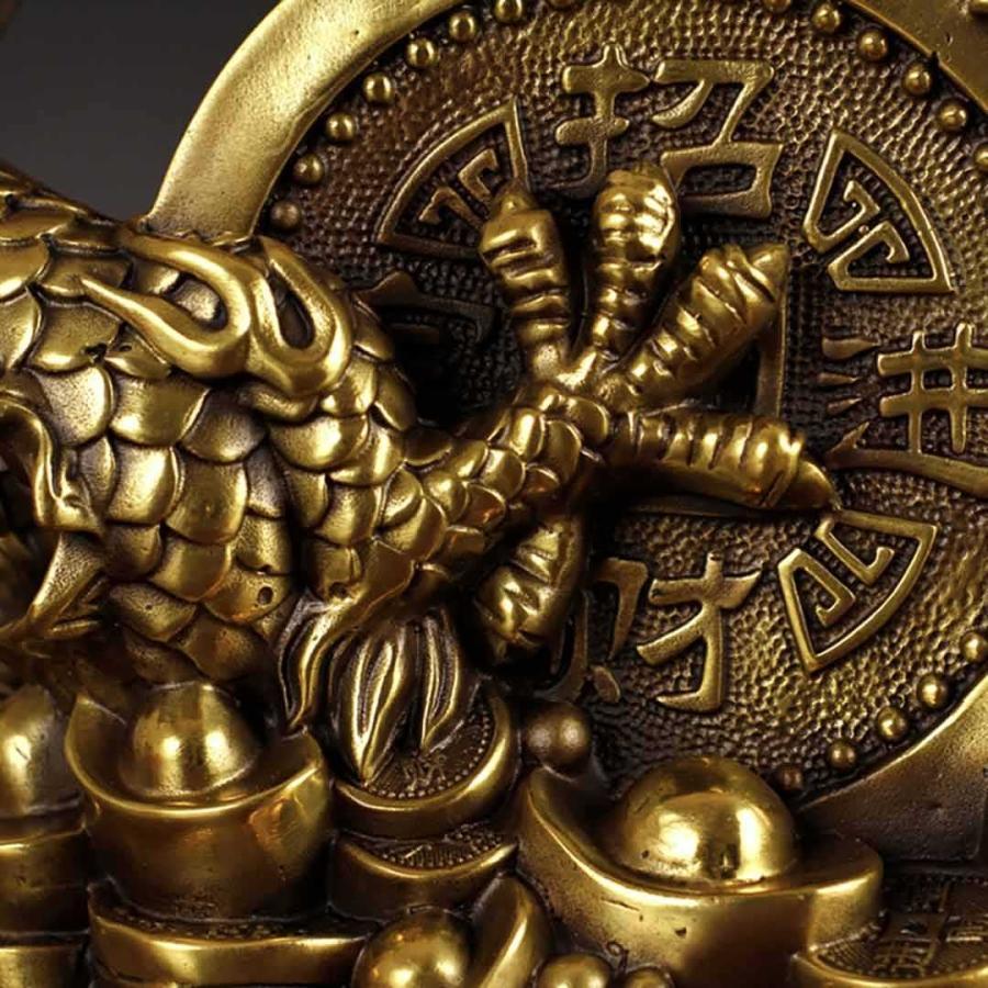 風水 龍 特大 古銭 ドラゴン 金属 置物 竜 玄関 風水グッズ 開運祈願 金運祈願 風水龍 アイテム 龍神 開運 金運 財産運 出世運 恋愛運 幸福 宝くじ プレゼント_7