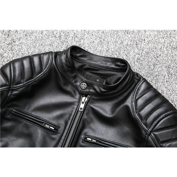 メンズ革ジャン 本革 秋冬 レザージャケット ライダースジャケット