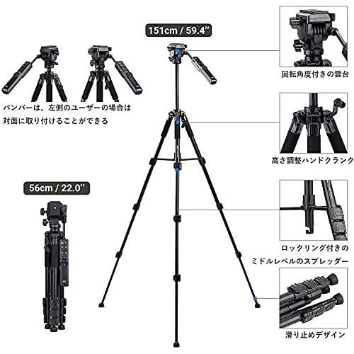 JJC ビデオカメラ三脚 リモートコントロール三脚 ソニー VCT-VPR1 用 リモコン 付き Sony α7RV α7IV FX30 A1 A7RIV A7RIII A7RII A7R A7III A7SII｜mitusawa9｜03