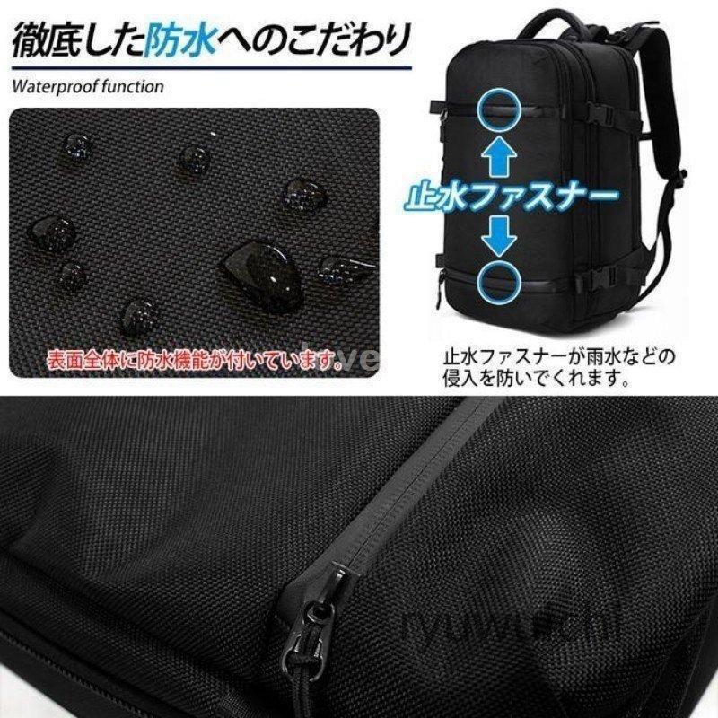ビジネスリュック メンズ シューズ収納 ジム用 リュック バックパック ビジネスバッグ 36L 防水 撥水 旅行 スポーツ ブラック 迷彩_16
