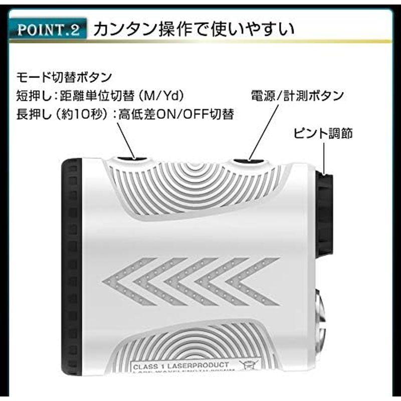 Shot Navi(ショットナビ) ゴルフ レーザー距離測定器 ホワイト Amazon | Shot Navi AIR(ショットナビ) ホワイト タッチパネル