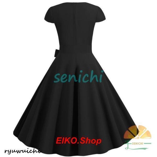 レディース社交ダンスドレス ダンス衣装 6色ワンピース 合唱服 半袖ドレス ステージ舞台演出服 ハロウインダンス衣装 団体服 レッスン練習着 | ブランド登録なし | 08