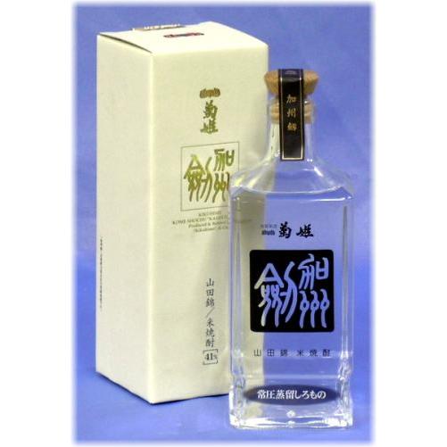 遅れてごめんね 母の日 プレゼント ギフト 贈り物 2024 酒 日本酒 お酒 焼酎 菊姫 加州劔 つるぎ 常圧蒸留しろもの720ml 41°｜mituwa