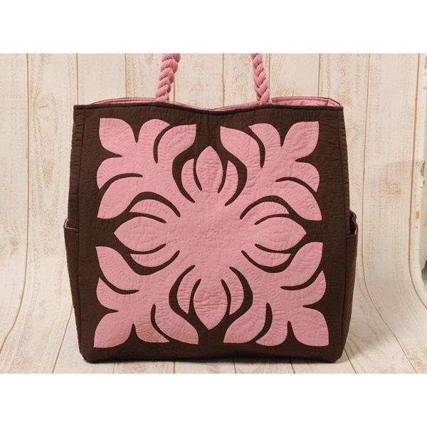 ☆月９ドラマなど美術協力ショップ☆ハンドメイド　ハワイアンキルト スクエア超特大型フラバッグ　しつけ済み製作キット hk50054