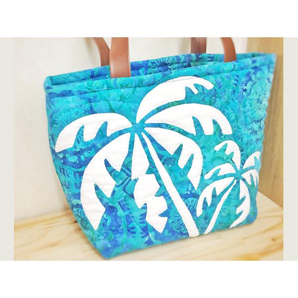 ☆268.ハワイアンキルト・バッグ・ハイビスカス＆ティアレ＆モンステラ ☆268.ハワイアンキルト・バッグ・ハイビスカス＆ティアレ＆モンステラ