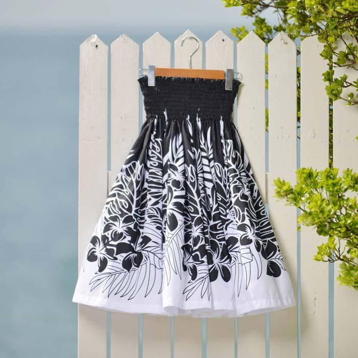 パウスカート シングル フラダンス衣装 パウ 5本ゴム モノトーン