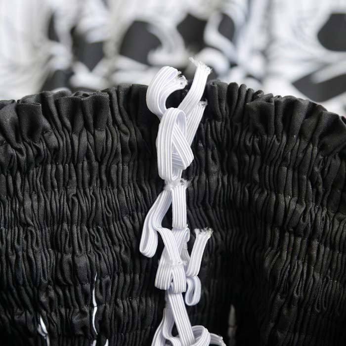 パウスカート シングル フラダンス衣装 パウ 5本ゴム モノトーン