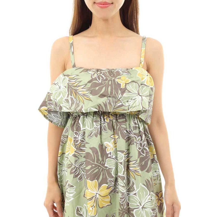 ハワイアンドレス リゾートウェア フラダンス衣装 フラダンス 衣装 ワンピース ハワイ ハワイドレス ハワイ ドレス サマーウェア Rd ミウ ミント アロハ 通販 Yahoo ショッピング