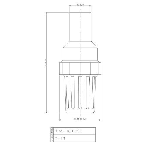 カクダイ 屋外用 雨水利用 農作業 散水 便利 逆流防止 フート弁 734-023-30｜miuhouse｜04