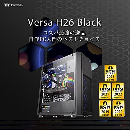 Thermaltake Versa H26 Black /w casefan ミドルタワー型PCケース [ブラックモデル] CS7070 CA-1J5｜miuhouse｜02