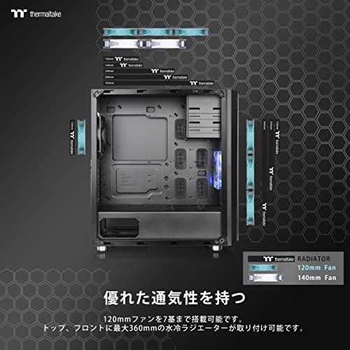 Thermaltake Versa H26 Black /w casefan ミドルタワー型PCケース [ブラックモデル] CS7070 CA-1J5｜miuhouse｜05