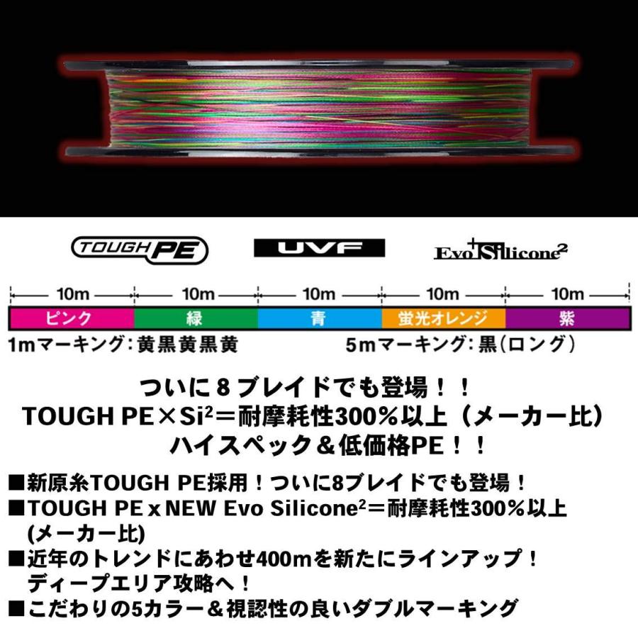 ダイワ(DAIWA) PEライン UVF紅牙デュラセンサーX8+Si2 0.8号 200m 5カラー(カラーマーキング付)｜miuhouse｜03