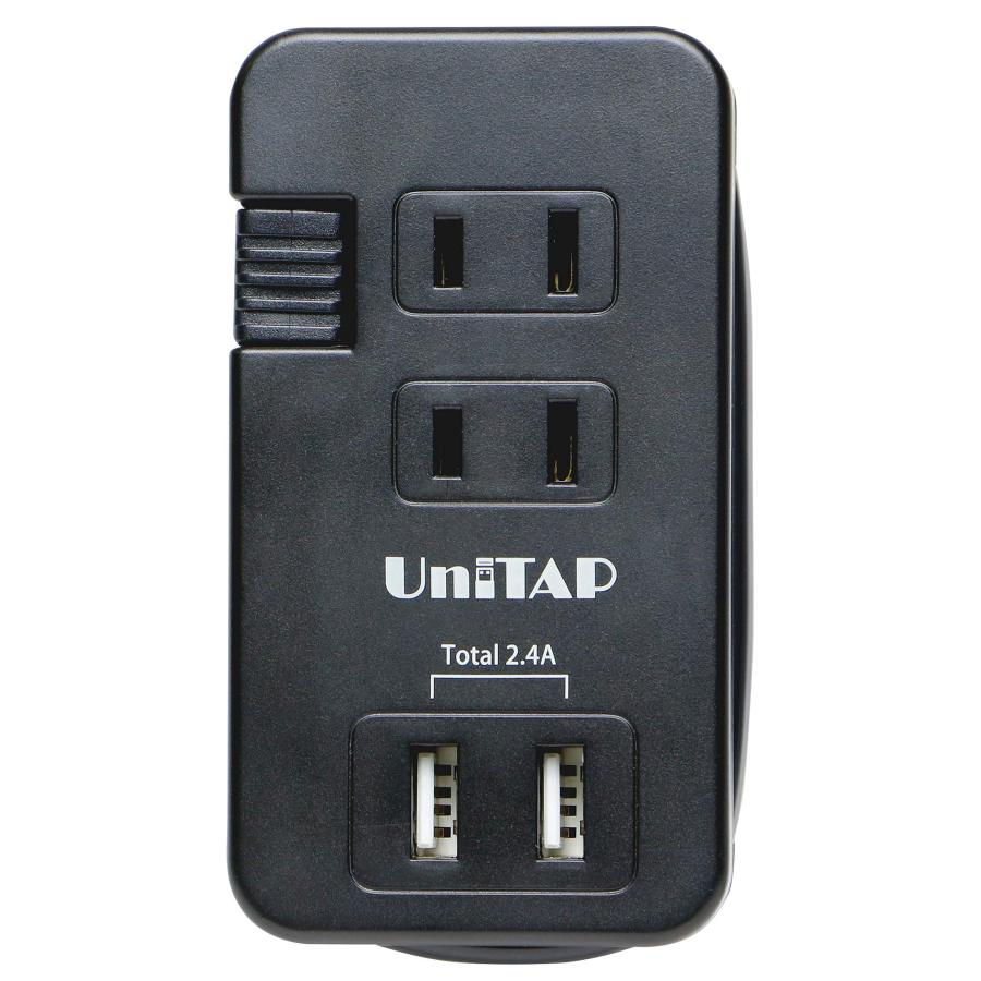プリンストン UniTAP コンパクトUSB2ポート給電機能付マルチタップ ブラック PPS-UTAP10BK｜miuhouse｜04